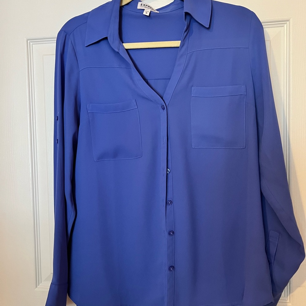 Express Portofino Purple Blouse size medium